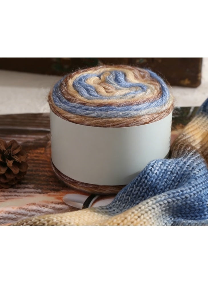 ووفيكسر غزل الكيك متدرج أرض جنيات قوس قزح، 2 حزمة 60 ٪ قطن 30 ٪ أكريليك 10 ٪ صوف، غزل كروشيه الحياكة - Image 3